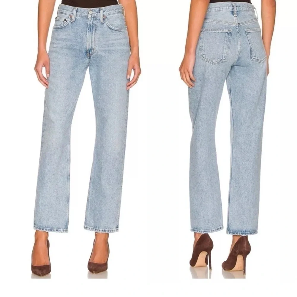 NWT Agolde Mia Mid Rise Straight jeans size 31 Revolve